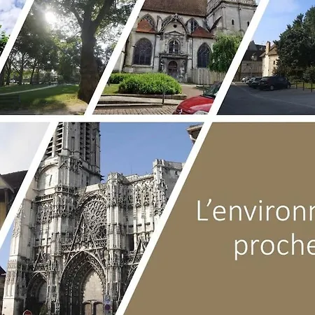 Parking Gratuit, Jardin, Confort, Charme Et Tranquillite Au Centre Lägenhet Troyes